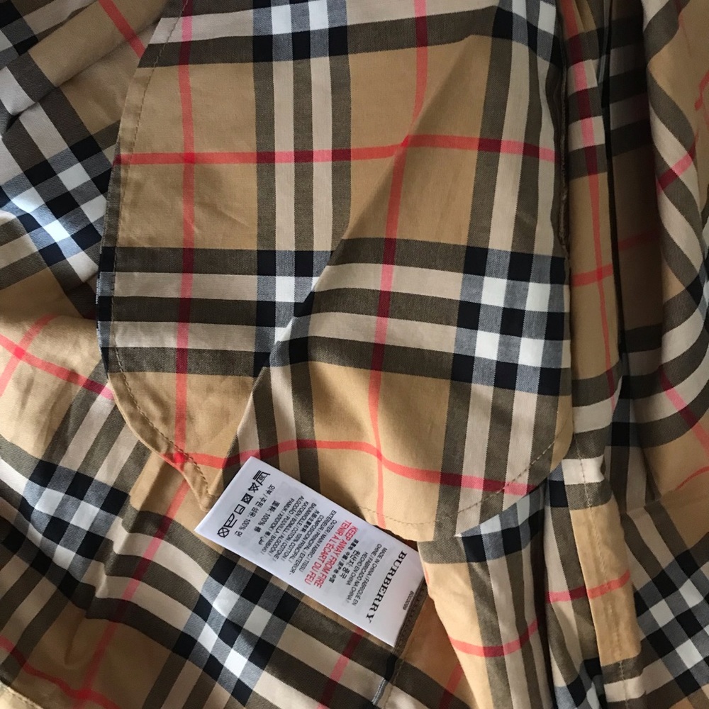 New Burberry Dress Size 14 Authentic Vintage Check - Picture 4 of 8